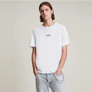 ALLSAINTS white cotton RELAXED FIT t-shirt S